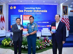 Komandan Puspenerbal Hadiri Peluncuran Buku 'Sea Power Indonesia di Era Indo Pasifik' Karya Laksamana (Purn) Marsetio