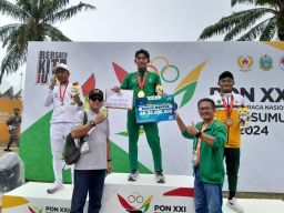Balap Sepeda Jatim Sumbangkan Medali Emas di ITT PON XXI 2024 Aceh Sumut