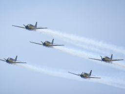 Akhiri Atraksi Dihari Terakhir, Rajawali Laut Flight Puspenerbal Sukses Buat Kagum Masyarakat Bali