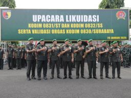 Tiga Kodim di Surabaya Resmi Dilikuidasi