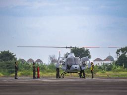 Helikopter Skuadron Udara 200 Wing Udara 2 Laksanakan Air Supply Sea and Jungle Survival Dikkopaska