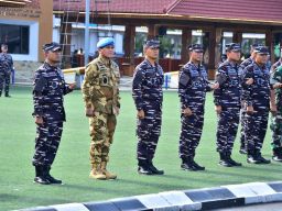Komandan Puspenerbal Dampingin Kasal Sambut Kedatangan Maritime Task Force TNI Konga XXVIII-O/UNIFIL