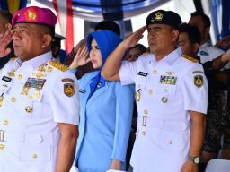 Wadan Puspenerbal Hadiri Peringatan Puncak HUT ke-79 Polisi Militer Angkatan Laut 2025