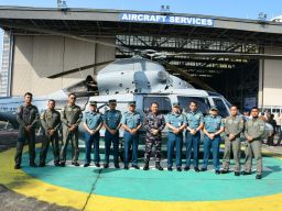Komandan Puspenerbal Hadiri Ferry Flight Helikopter AKS A 5565 MBE Serial Number 7022