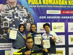 Kontingen Puspenerbal Sabet Dua Medali di Kejuaraan Nasional Karate Lemkari Piala Dankodiklatal 2025