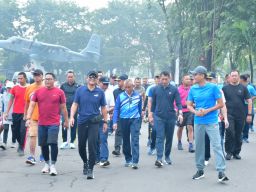 Gowes Bersama dan Pengecekan Lingkungan Pangkalan, Sinergi Sehat Jajaran Puspenerbal