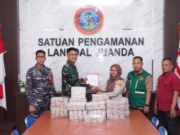 Pengiriman 15,8 Kg Sarang Burung Walet Ilegal, Digagalkan ‎Satgaspam TNI AL Bandara Juanda