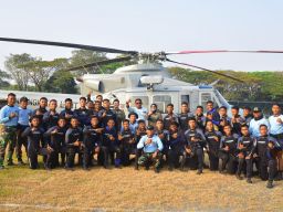 Helikopter Bell-412 EP HU-4207 Wing Udara 3 Biak Dukung Lattek Siswa Dikkopaska