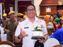 Wadan Puspenerbal Hadiri Peringatan Hari Veteran Nasional Tingkat Jatim 2025