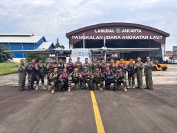 Dukung Penerjunan Marinir di Jakarta, Wing Udara 2 Kerahkan Pesawat Casa Skuadron Udara 600