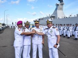 Komandan Kodaeral lX Kukuhkan Tiga Jabatan Komandan Satuan Strategis Jajaran Kodaeral lX