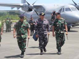 Cek Kesiapan Pangkalan di Garis Depan, Komandan Kodaeral lX Sidak Markas Lanal Tual