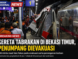 Malam Mencekam di Bekasi Timur, Tabrakan Kereta Picu Kepanikan Penumpang
