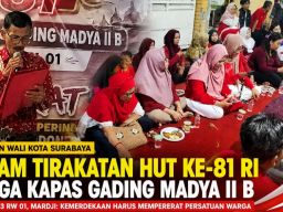 Malam Tirakatan HUT ke-81 RI, Warga Kapas Gading Madya II B Perkuat Persatuan