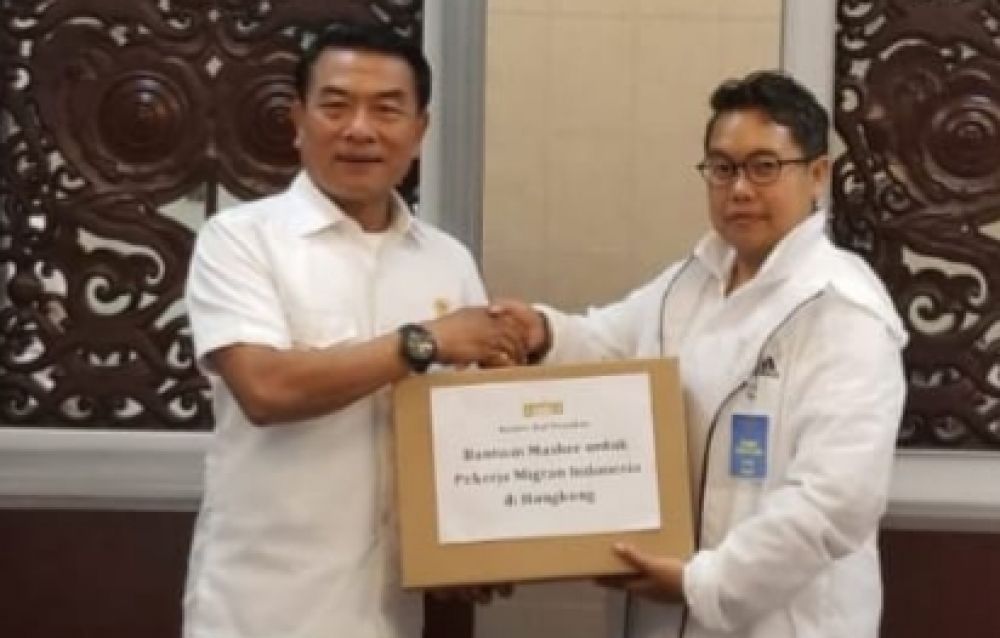 Bantuan 20 Ribu Masker untuk WNI di Hong Kong