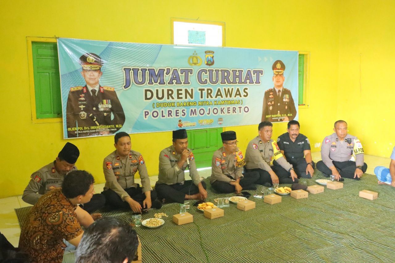 Jumat Curhat, Polres Mojokerto Sosialisasikan Pencegahan Kenakalan Remaja