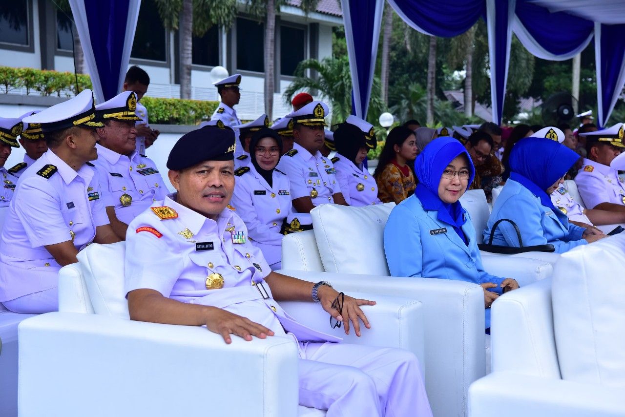 Komandan Puspenerbal Hadiri Sertijab Komandan Sekolah Staf Dan Komando TNl AL