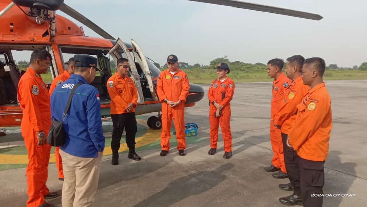Wing Udara 2 Puspenerbal Operasikan Heli Basarnas Siaga SAR Idul Fitri 1445 H
