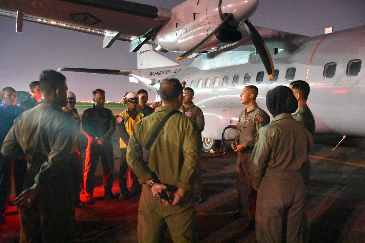 Skuadron "Camar Laut" Wing Udara 2 Latihan Terbang Malam