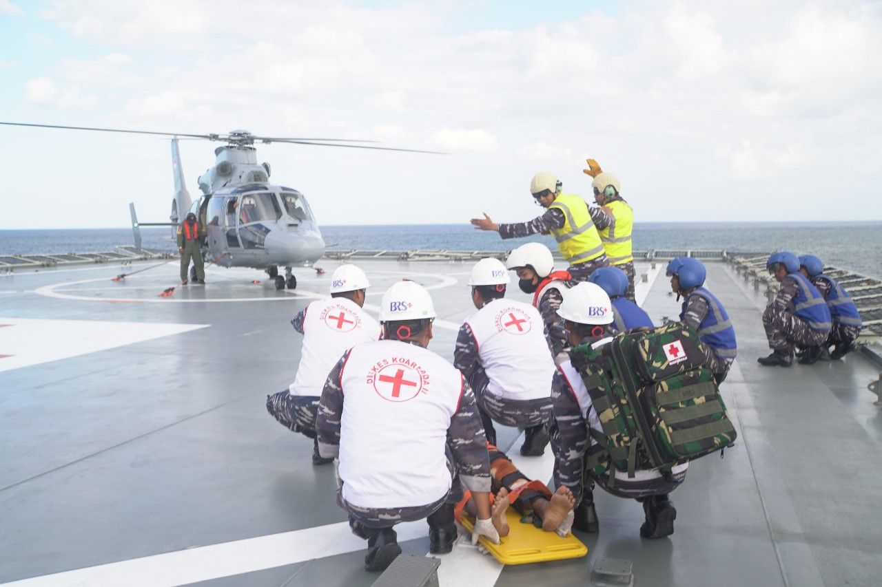 Heli TNl AL dari Wing Udara 2 Puspenerbal Terlibat PAM KTT WWF X