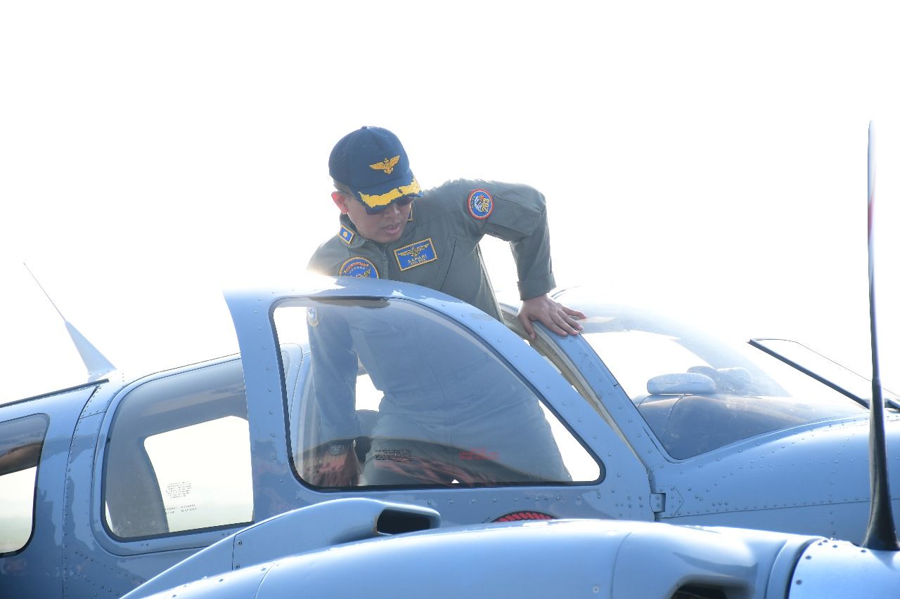 Persiapan Alih Bina, Skuadron Udara 200 WU2 Lepas Keberangkatan Dua Pesud G-58 Baron ke Tanjungpinang