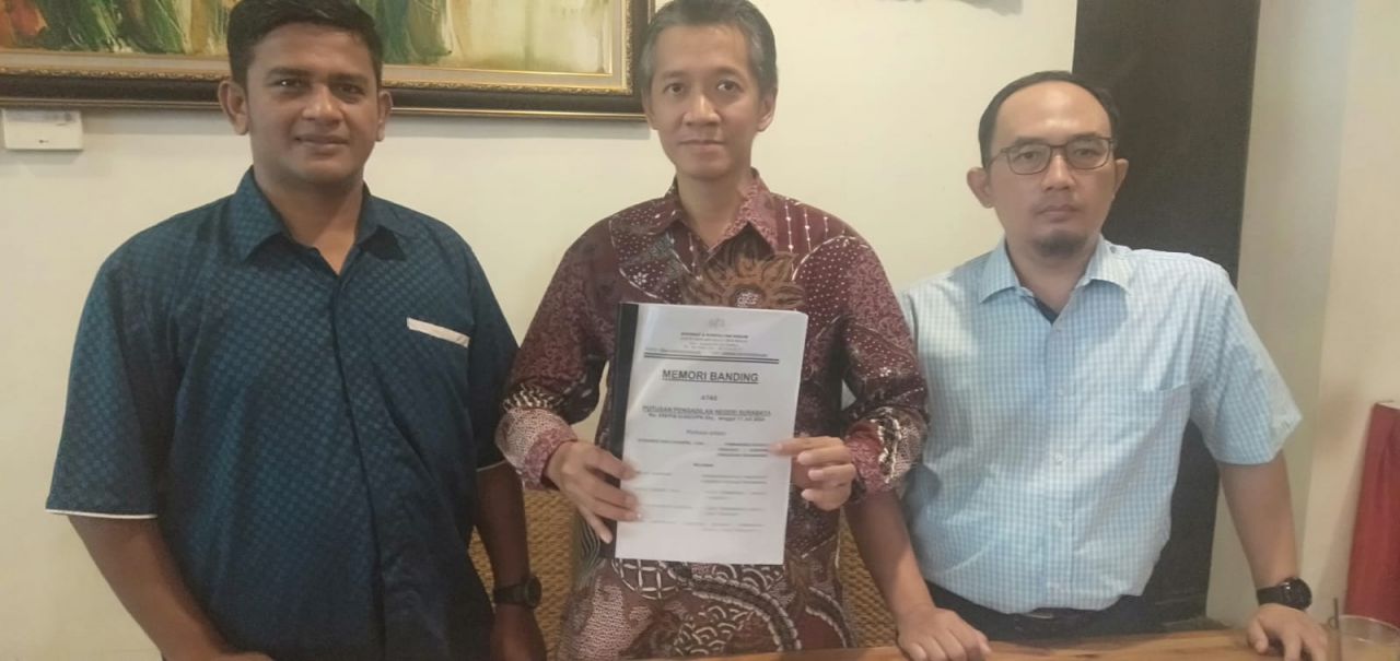 Kuasa Hukum Stevanus Hadi Candra Kami Mengajukan Upaya Hukum Banding