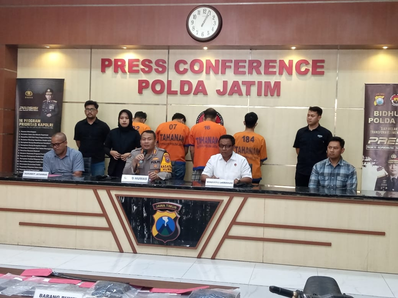 Empat Tersangka Penyekapan Diamankan Jatanras Polda Jatim