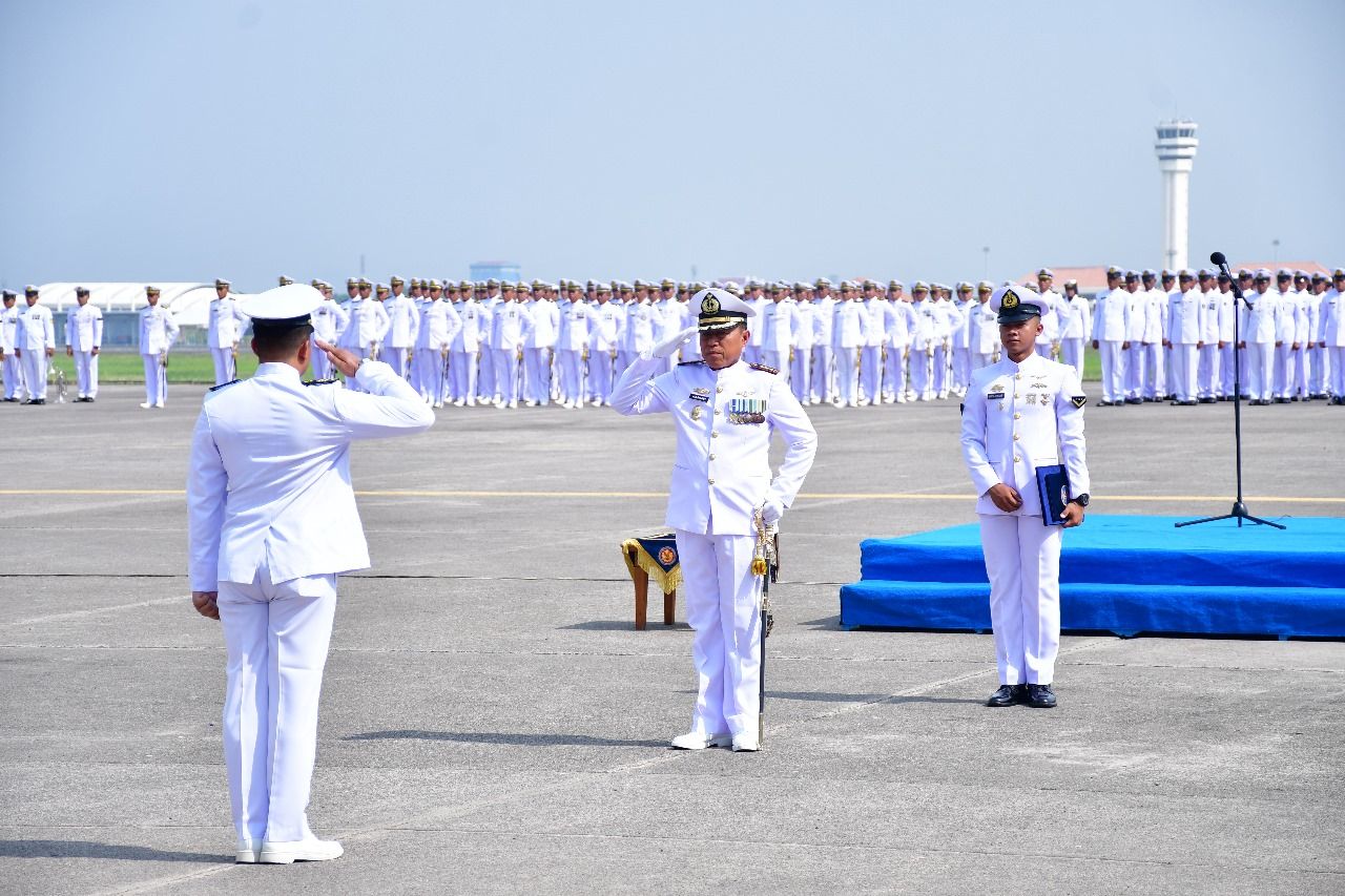 Semangat Teladani Pahlawan, Prajurit Penerbangan TNl AL Wilayah Surabaya Gelar Upacara Peringatan Hari Pahlawan