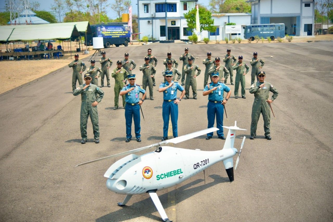 Gelar Refresment Training Camcopter S100 Skuadron 700 Wing Udara 2 Datangkan Tenaga Ahli dari Austria