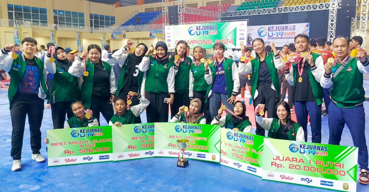 Jenggolo Sport Sidoarjo Juara Kejurnas Voli U-19 2024 Plus Borong Penghargaan Individu