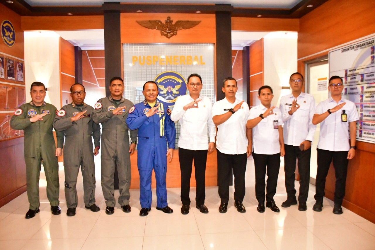 Komandan Puspenerbal Terima CC Kakanwil Ditjenim Jatim dan Kakaim Kelas I TPI Khusus Surabaya