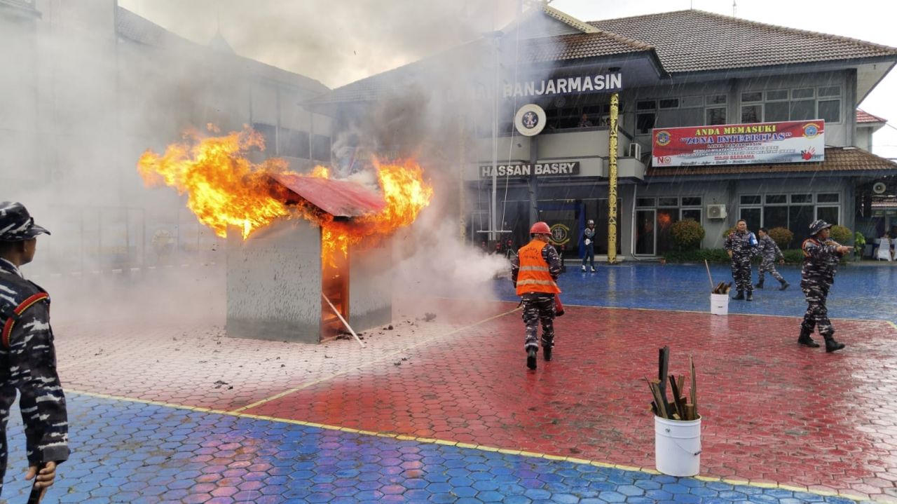Jaga Profesionalisme Prajurit, Kolat Koarmada II Gelar Uji Glagaspur Pangkalan di Lanal Banjarmasin