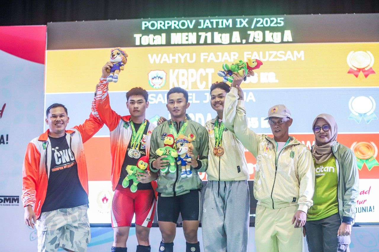 Kota Kediri Raih Juara Umum Angkat Besi Porprov IX Jatim