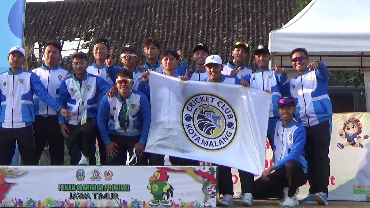Kota Malang Juara Umum Cricket Porprov Jatim IX 2025