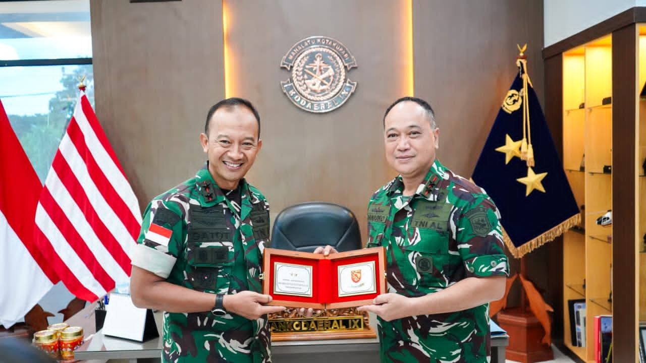 Jelang Sertijab, Pangdam XV/Pattimura Kunjungi Komandan Kodaeral lX