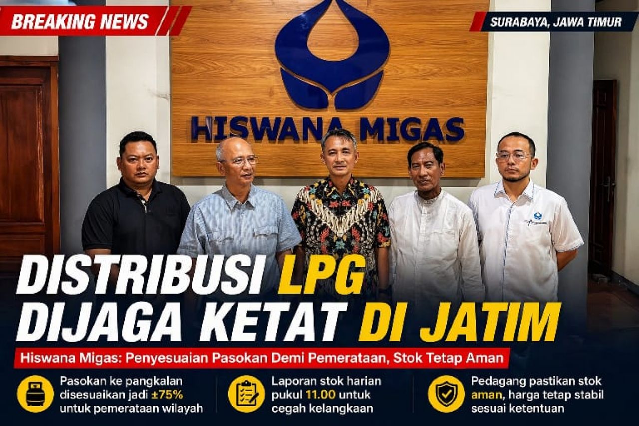 Pedagang Pastikan LPG Tetap Aman, Hiswana Migas Jatim: Distribusi Dikawal Ketat