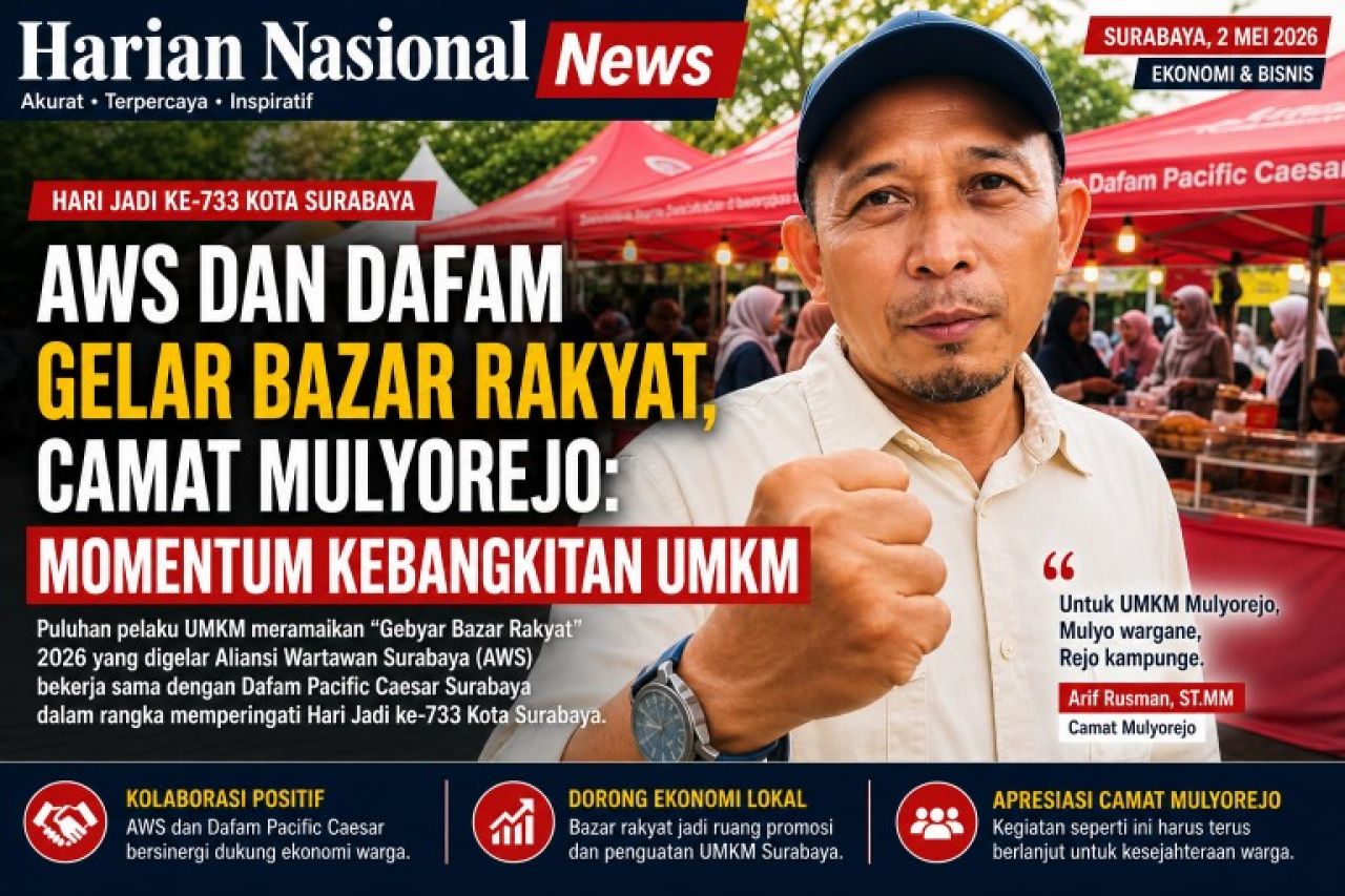 AWS dan Dafam Gelar Bazar Rakyat, Camat Mulyorejo: Momentum Kebangkitan UMKM