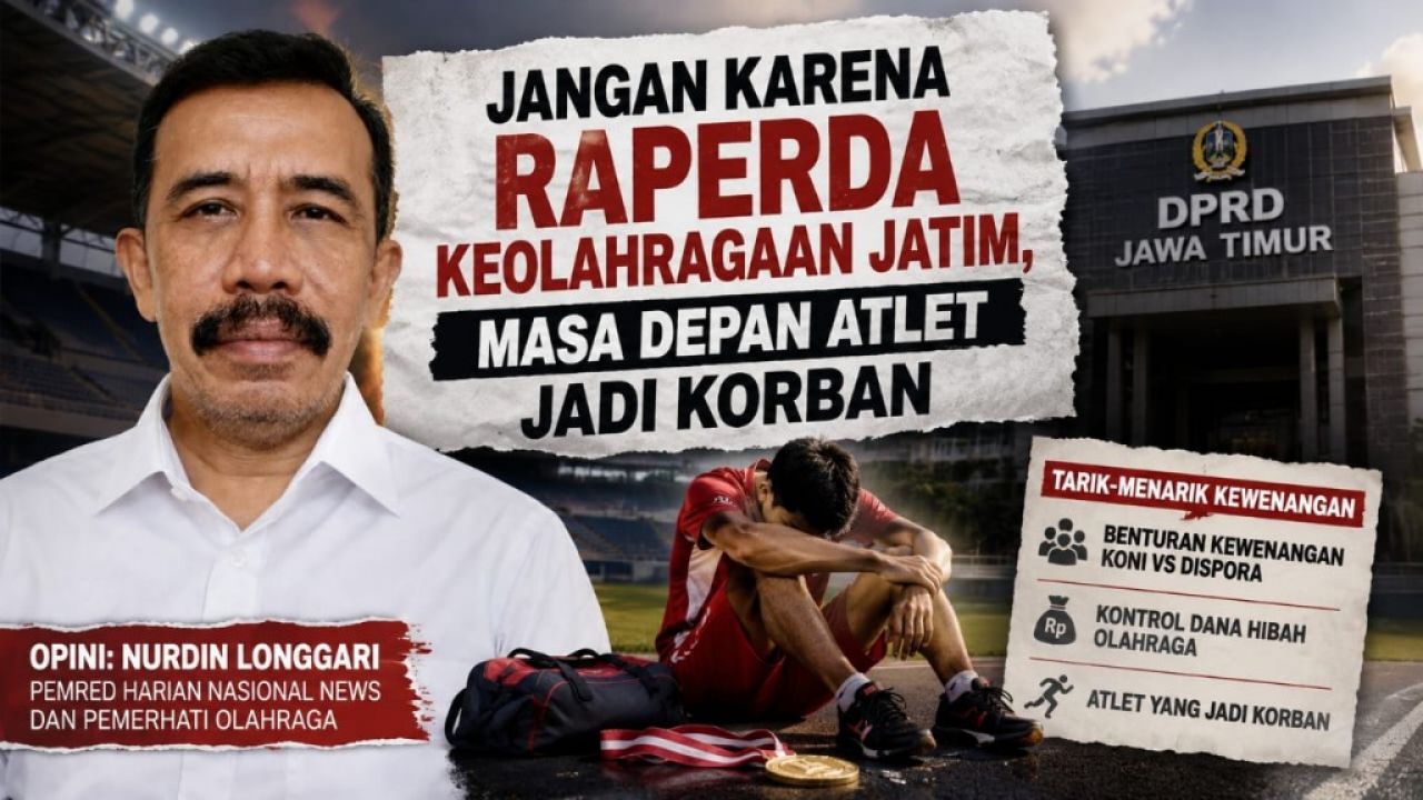 Jangan Karena Raperda Keolahragaan Jatim, Masa Depan Atlet Jadi Korban