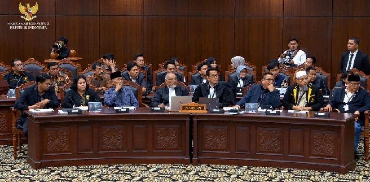 Suasana sidang gugatan ijazah Gibran di Mahkamah Konstitusi  (MK) Foto: Ist