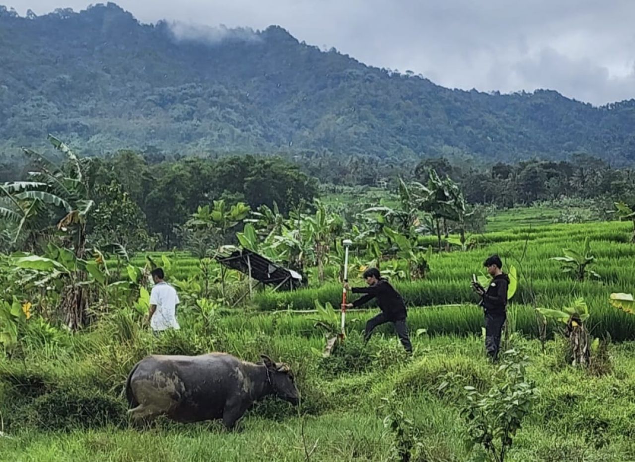 Tanah milik Bambang S yang menjadi objek sengketa.
