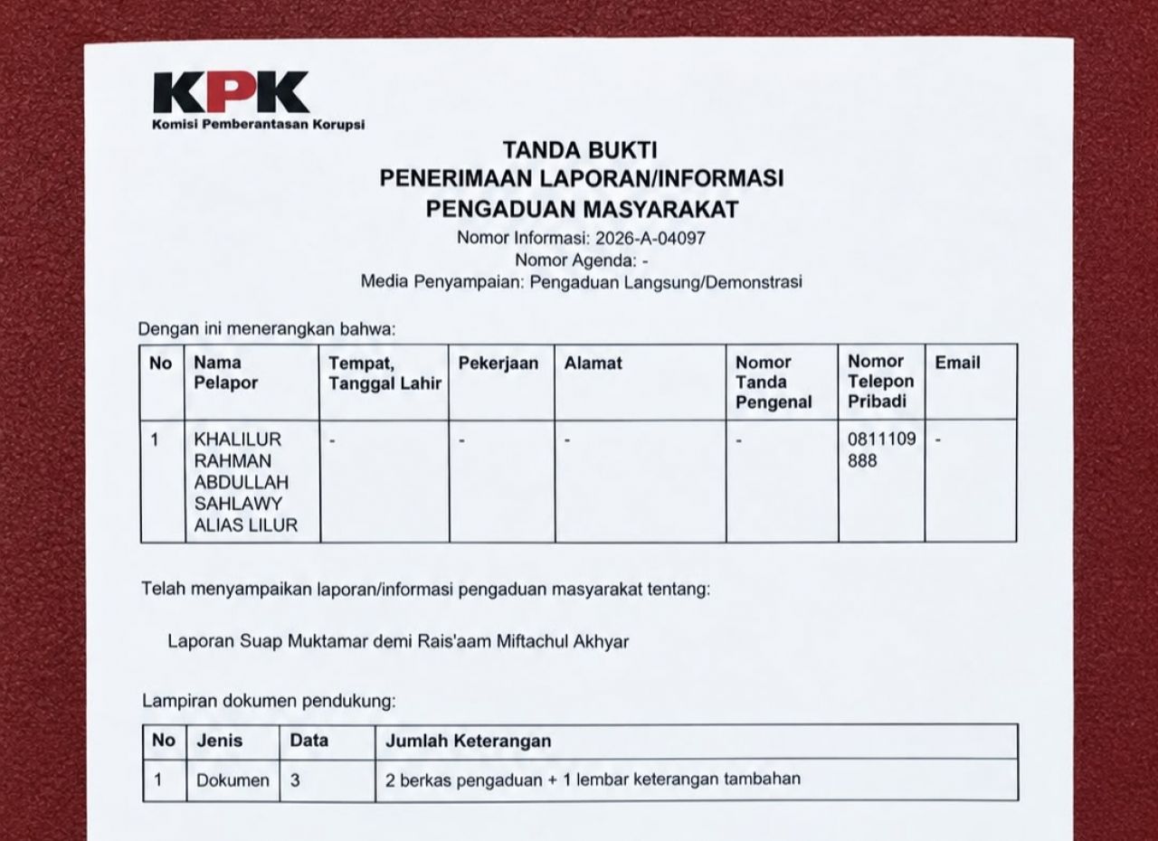 Gus Lilur Laporkan Dugaan Suap Muktamar NU ke KPK, Sebut Ada Tiga Tahap Pembayaran