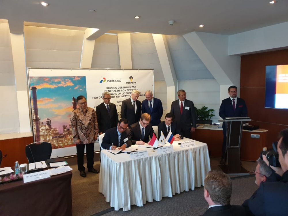 Joint Venture, Pertamina-Rosneft Teken Kontrak Desain Kilang Tuban