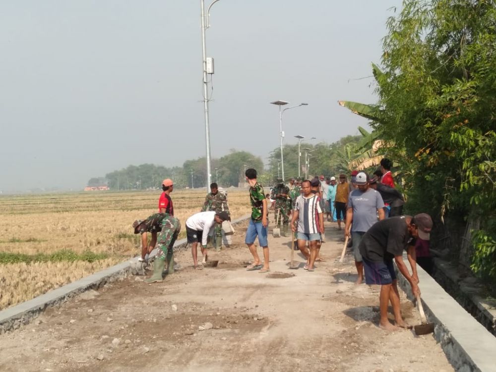 TMMD 106 Bertujuan Membantu Pemerintah Dalam Upaya Membangun Ekonomi