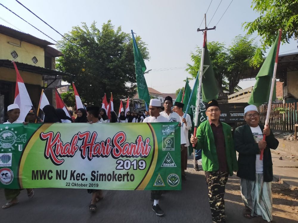 Kirab Resolusi Jihad Hari Santri Nasional 2019, MWCNU Simokerto