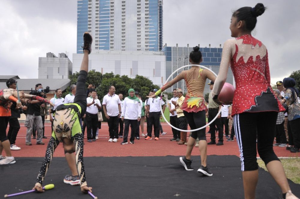 Gubernur Resmikan Lapangan Jatim Seger