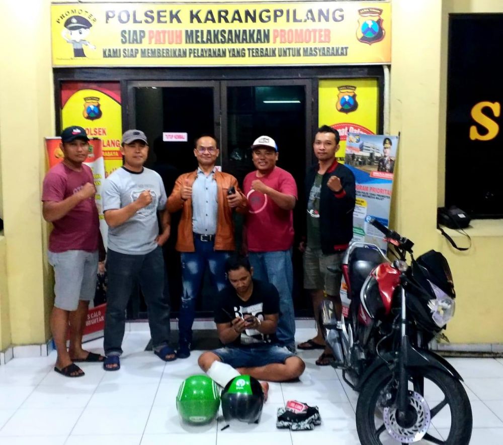 Unit Reskrim Polsek Karangpilang Tembak Maling Motor Asal Sidoarjo