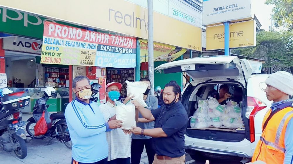 Pengamat Sosial Sunarko Dirikan Posko Covid-19 Di Buduran Sidoarjo