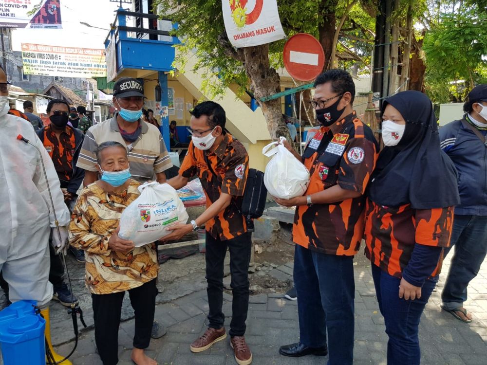 Pelepasan Relawan Task Force Covid-19 MPC Pemuda Pancasila Surabaya