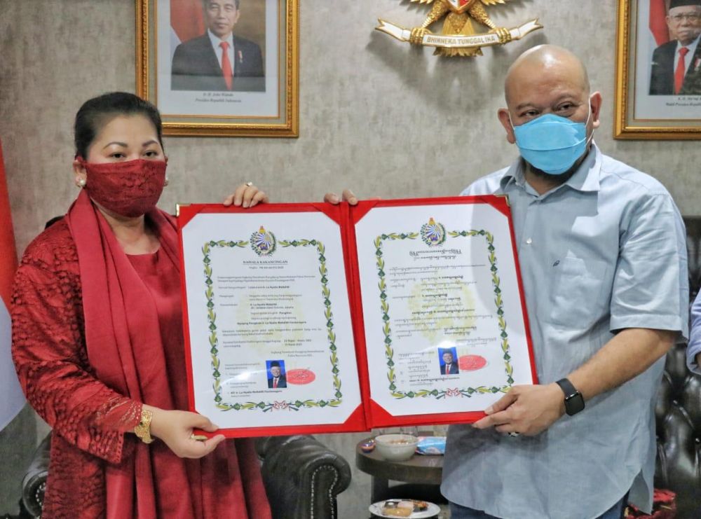 Pelestari Keris Pusaka, LaNyalla dapat gelar dari Keraton Surakarta