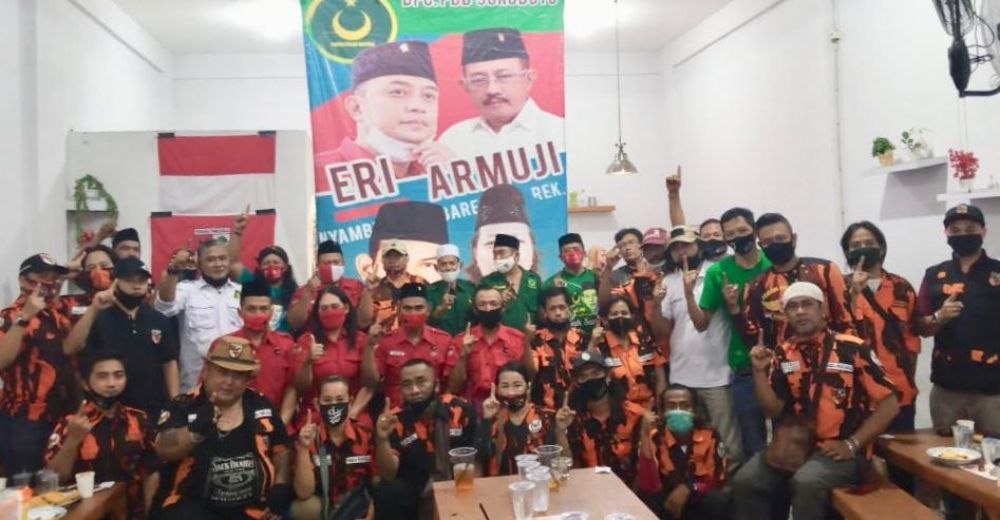 Tim Pemenangan Eri Cahyadi - Arnuji ( PP. PBB dan PDIP ) kecamatan Tenggilis Mejoyo Kota Surabaya